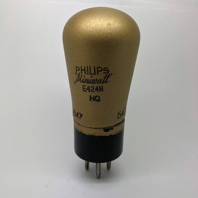 Philips E424N Gold Vacuum Miniwatt Tube REN904, AG495, E428, A4110